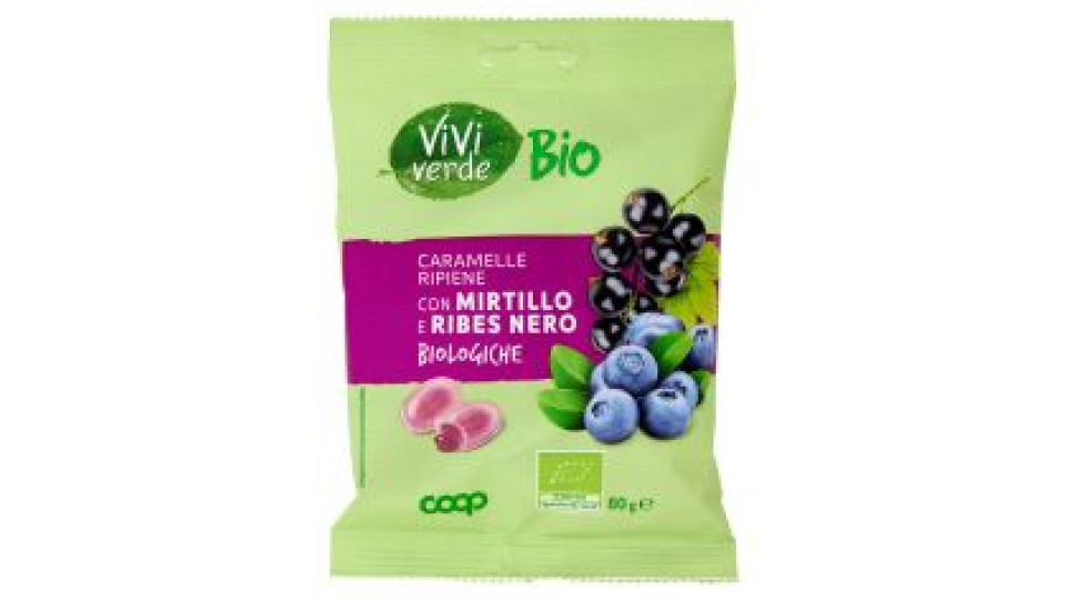 Caramelle Ripiene Con Mirtillo E Ribes Nero Biologiche 80 G