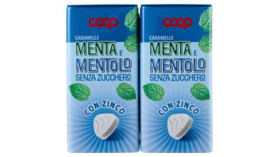Caramelle Menta E Mentolo Senza Zucchero Con Zinco 2 X 35 G