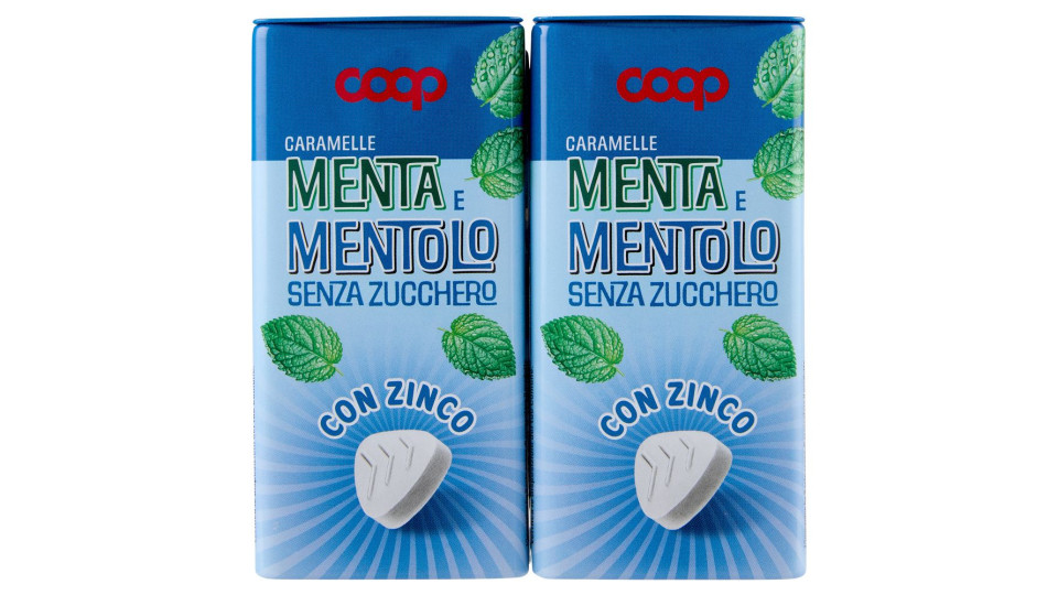 Caramelle Menta E Mentolo Senza Zucchero Con Zinco 2 X 35 G