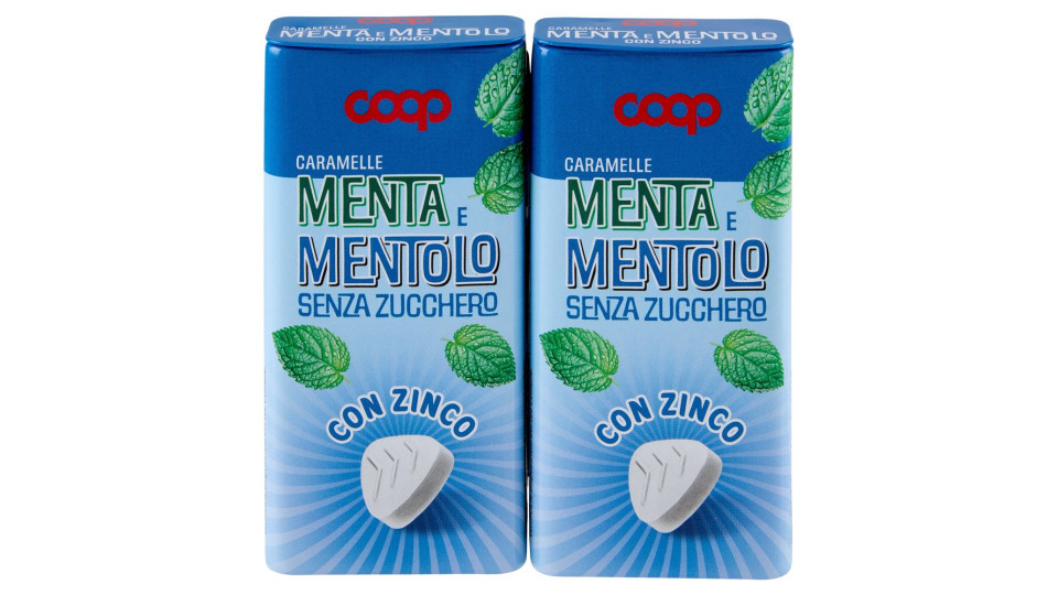 Caramelle Menta E Mentolo Senza Zucchero Con Zinco 2 X 35 G