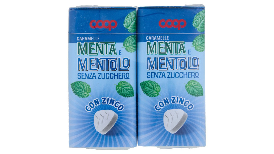 Caramelle Menta E Mentolo Senza Zucchero Con Zinco 2 X 35 G