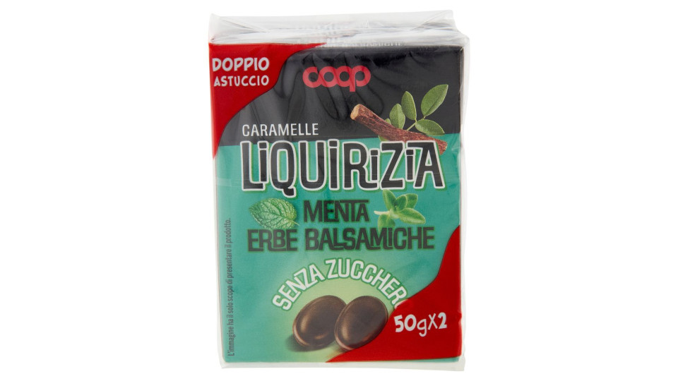 Caramelle Liquirizia Menta Erbe Balsamiche Senza Zucchero 2 X 50 G