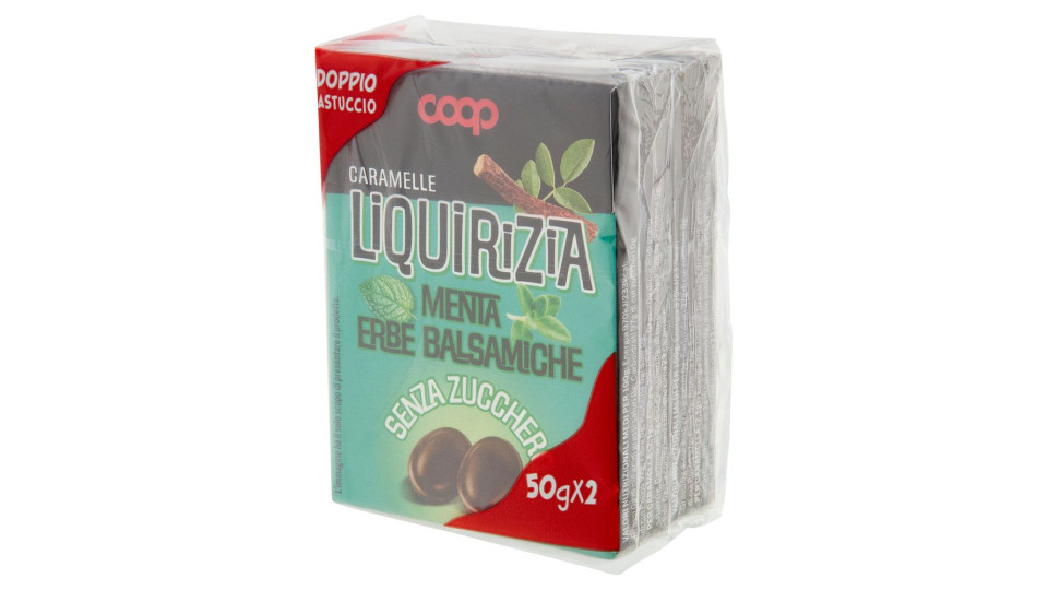 Caramelle Liquirizia Menta Erbe Balsamiche Senza Zucchero 2 X 50 G
