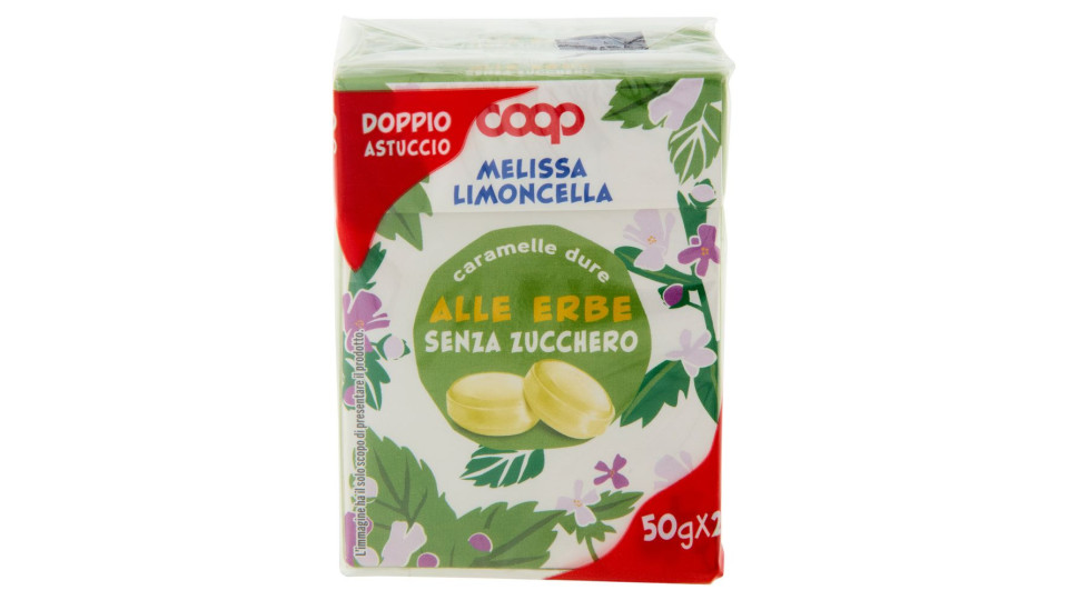 Caramelle Dure Alle Erbe Senza Zucchero Melissa Limoncella 2 X 50 G