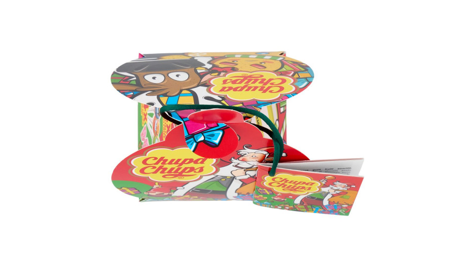 Chupa Chups Christmas 4 Chupa Chups Mini + 2 Pezziuittella Ciucci Frizz + 3 Pezziuittella Juicy Chews