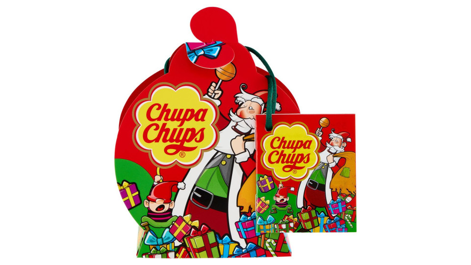 Chupa Chups Christmas 4 Chupa Chups Mini + 2 Pezziuittella Ciucci Frizz + 3 Pezziuittella Juicy Chews