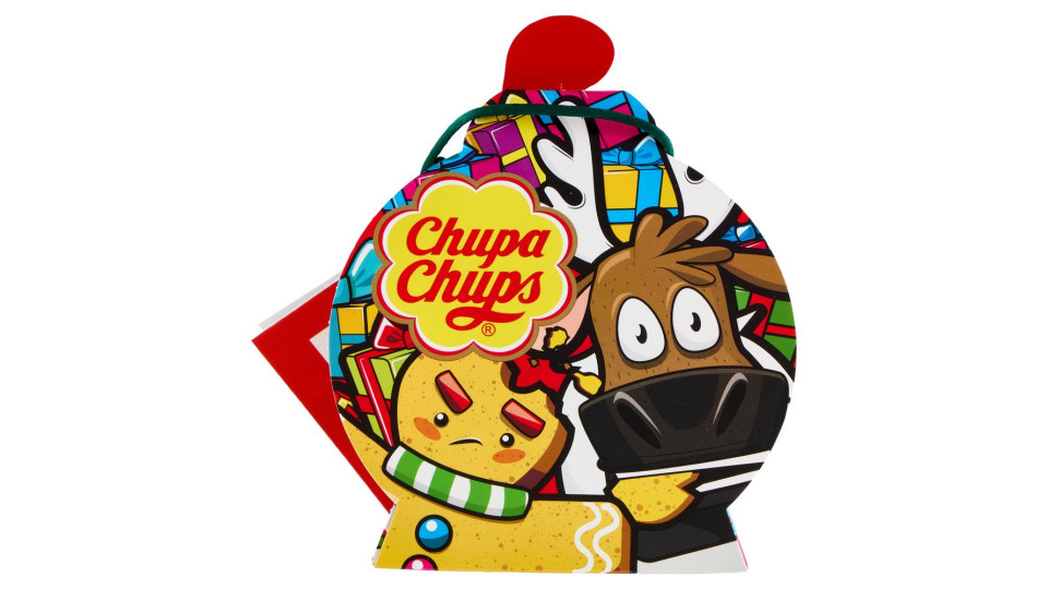 Chupa Chups Christmas 4 Chupa Chups Mini + 2 Pezziuittella Ciucci Frizz + 3 Pezziuittella Juicy Chews