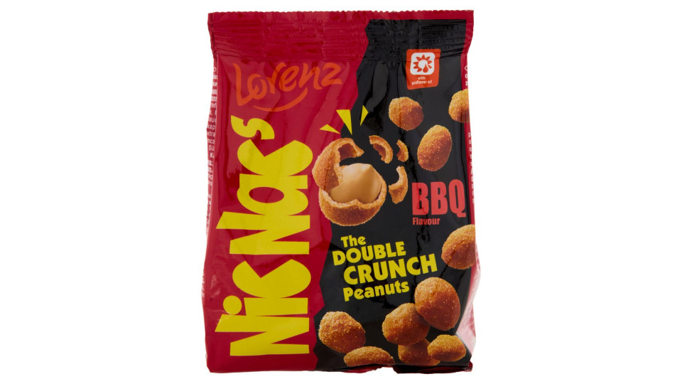 Lorenz Nic Nac's Bbq Arachidi Tostate Ricoperte Da Un Croccante Guscio Al Gusto Bbq 110 G