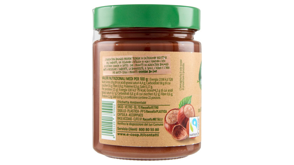 Crema Con Nocciole E Cacao Biologica 330 G