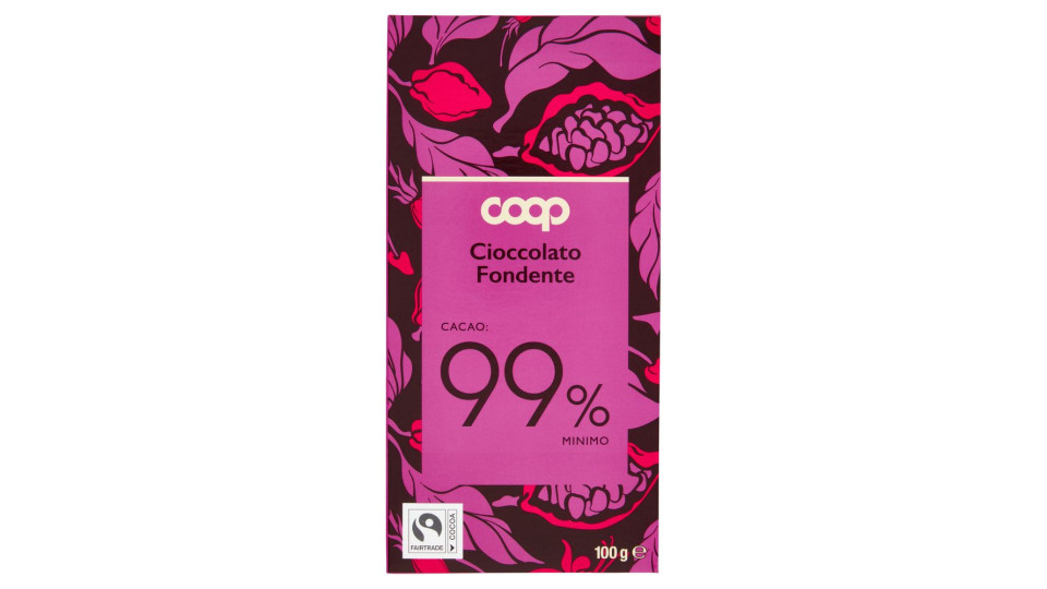 Cioccolato Fondente Cacao: 99% Minimo 100 G