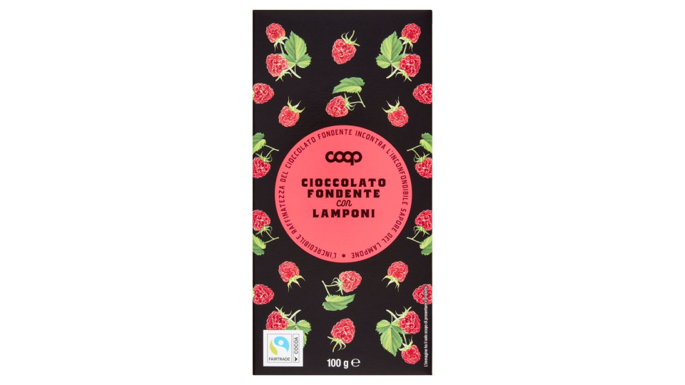 Cioccolato Fondente Con Lamponi 100 G