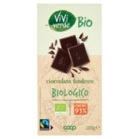Cioccolato Fondente Biologico Cacao 93% 100 G