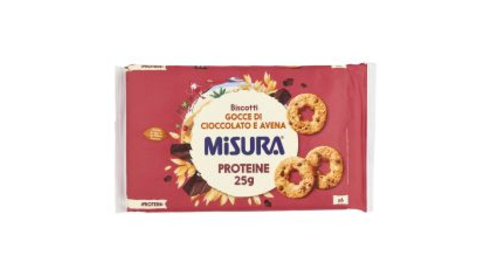 Misura Protein Biscotti Gocce Di Cioccolato E Avena 260 G