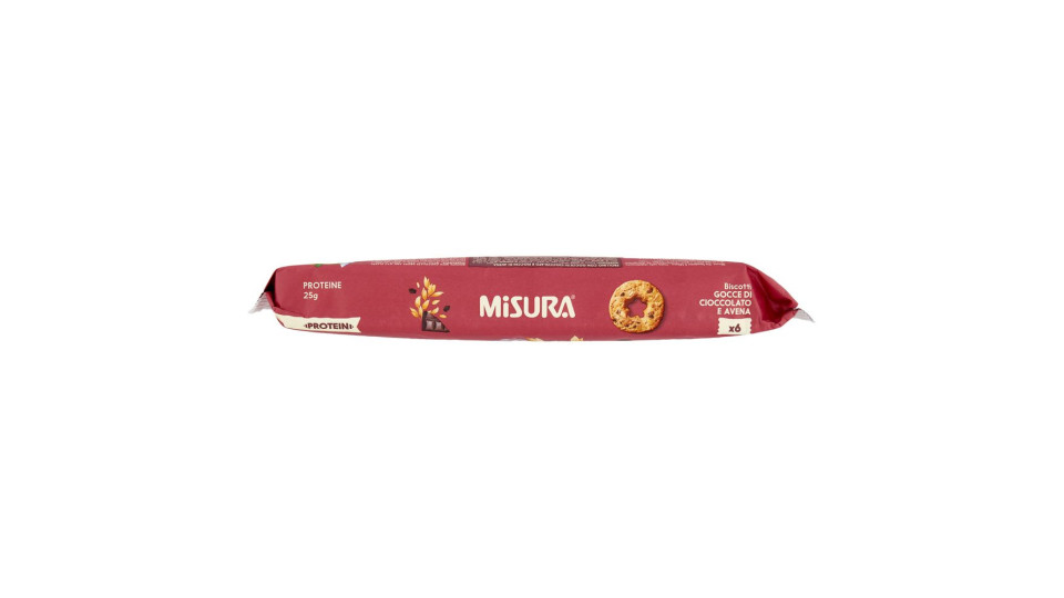 Misura Protein Biscotti Gocce Di Cioccolato E Avena 260 G