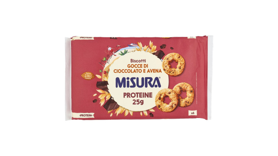 Misura Protein Biscotti Gocce Di Cioccolato E Avena 260 G