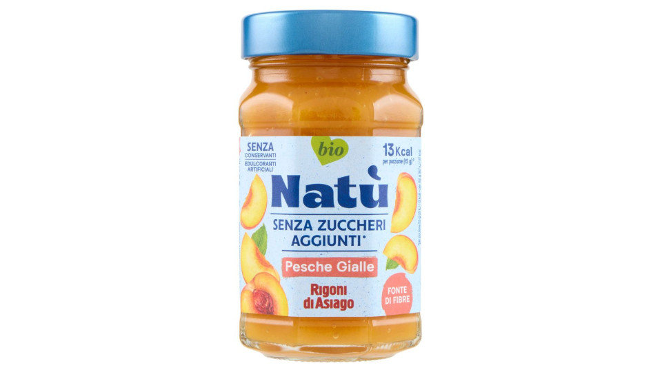 Rigoni Di Asiago Natù Senza Zuccheri Aggiunti° Pesche Gialle Bio 240 G