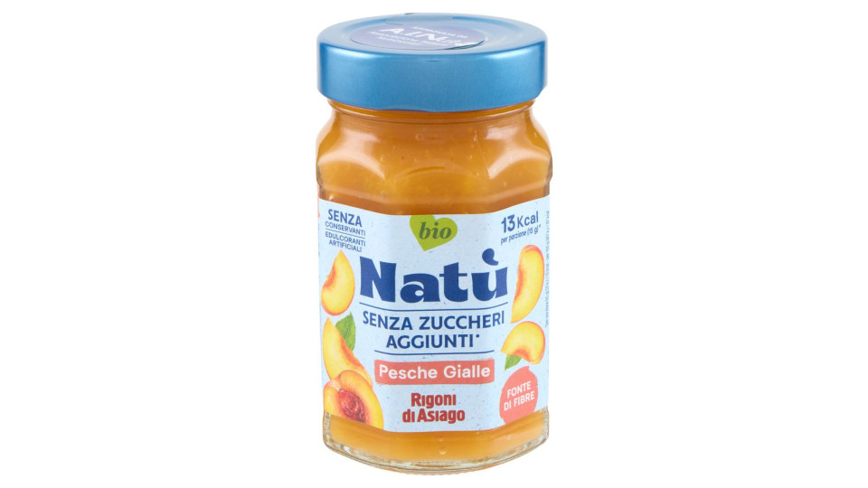 Rigoni Di Asiago Natù Senza Zuccheri Aggiunti° Pesche Gialle Bio 240 G