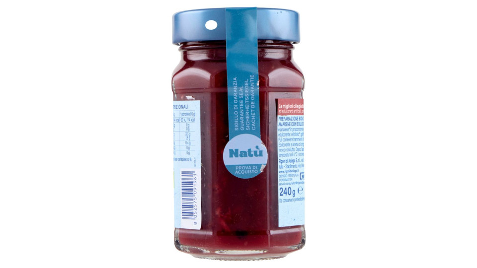 Rigoni Di Asiago Natù Senza Zuccheri Aggiunti° Ciliegie E Amarene Bio 240 G