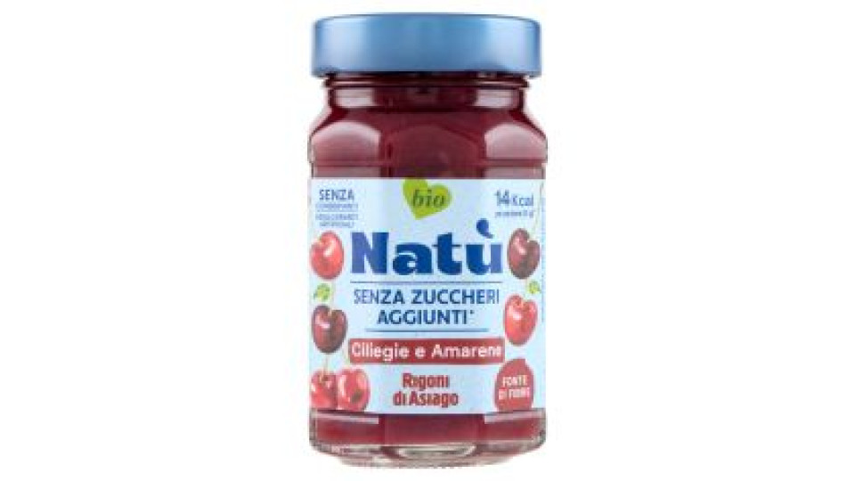 Rigoni Di Asiago Natù Senza Zuccheri Aggiunti° Ciliegie E Amarene Bio 240 G