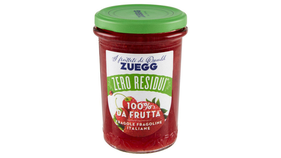 Zuegg I Frutteti Di Oswald Zuegg Zero Residui 100% Da Frutta* Fragole Fragoline Italiane 230 G