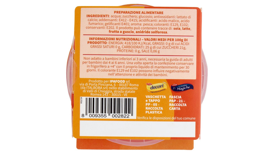 Decorì Bubble Top Gusto Pesca 200 G