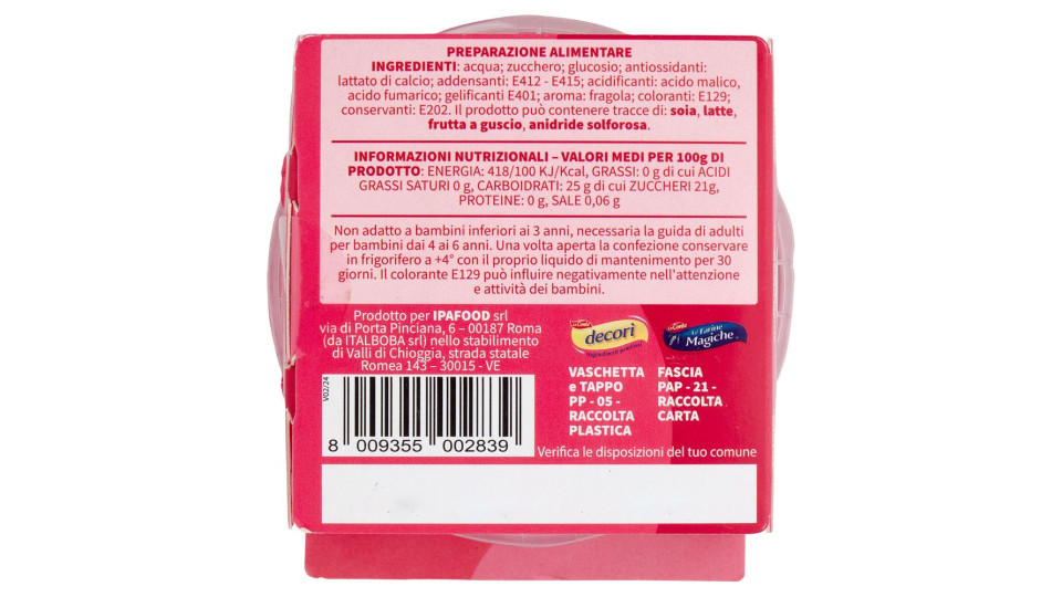 Decorì Bubble Top Gusto Fragola 200 G