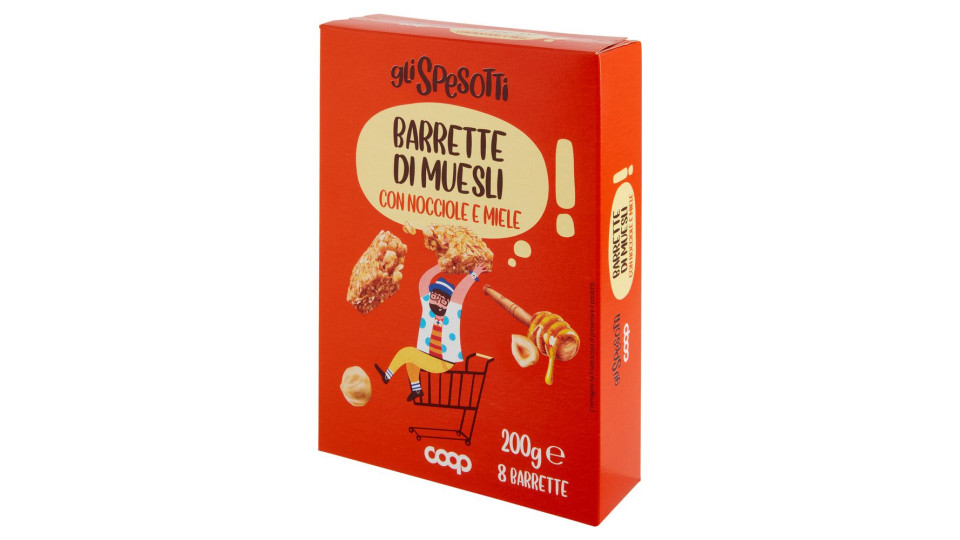 Barrette Di Muesli Con Nocciole E Miele 8 X 25 G