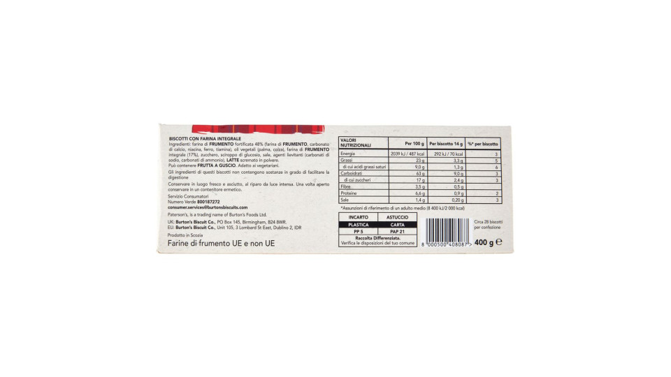 Paterson's Digestive 400 G