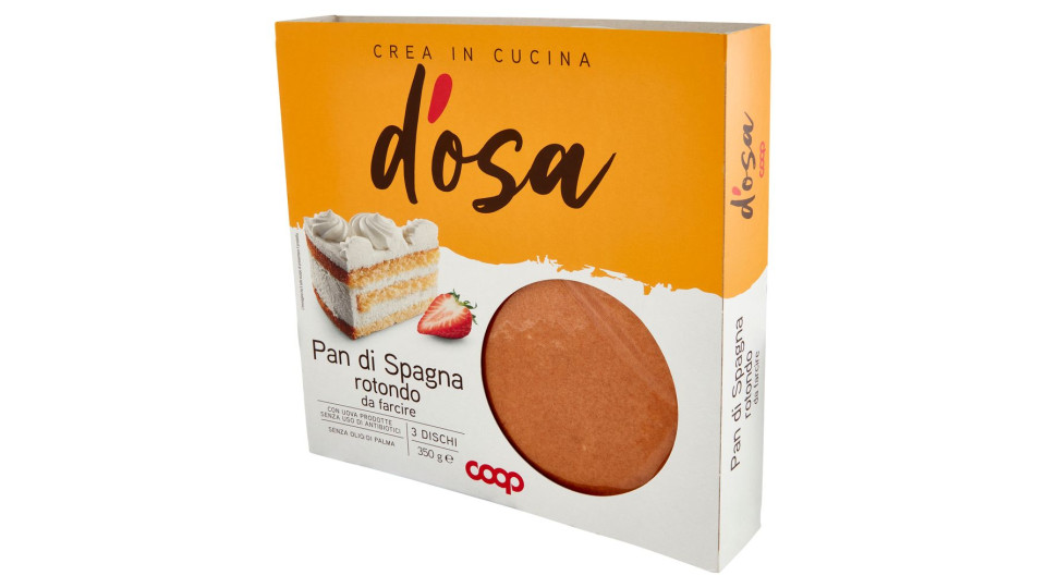 Pan Di Spagna Rotondo Da Farcire 3 Dischi 350 G