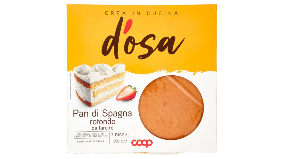 Pan Di Spagna Rotondo Da Farcire 3 Dischi 350 G