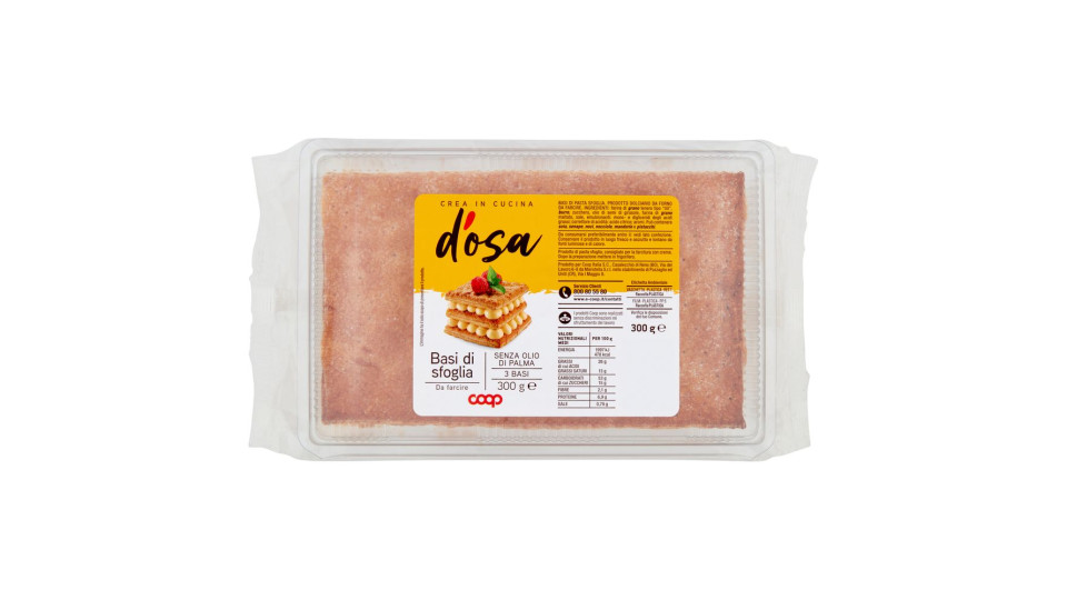 Basi Di Sfoglia Da Farcire 3 Basi 300 G