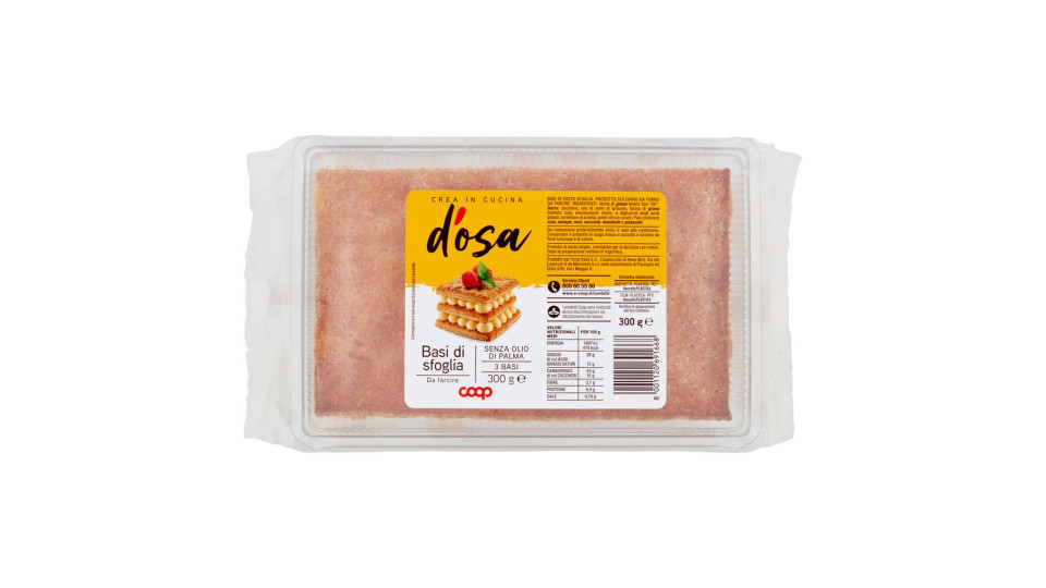Basi Di Sfoglia Da Farcire 3 Basi 300 G