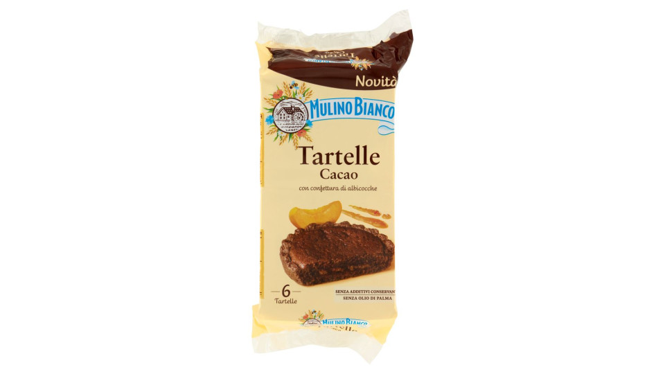 Mulino Bianco Tartelle Cacao Con Confettura Di Albicocche 6 Pezzi 288g