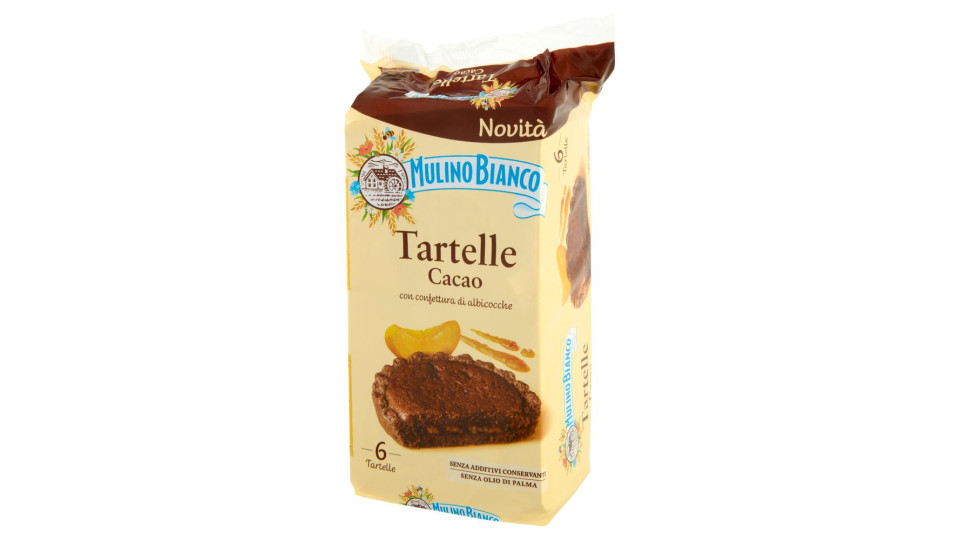 Mulino Bianco Tartelle Cacao Con Confettura Di Albicocche 6 Pezzi 288g