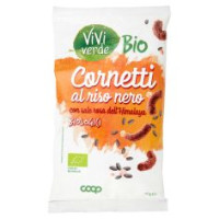 Cornetti Al Riso Nero Con Sale Rosa Dell'himalaya Biologici 40 G