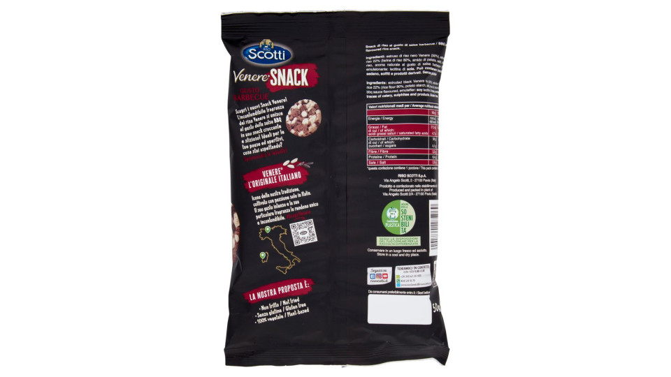 Riso Scotti Venere Snack Gusto Barbecue 50 G