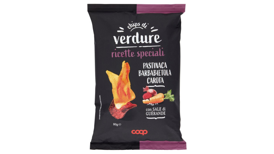 Ricette Speciali Chips Di Verdure Pastinaca Barbabietola Carota 80 G