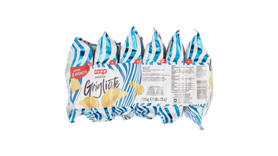 Patatine Grigliate 6 X 25 G