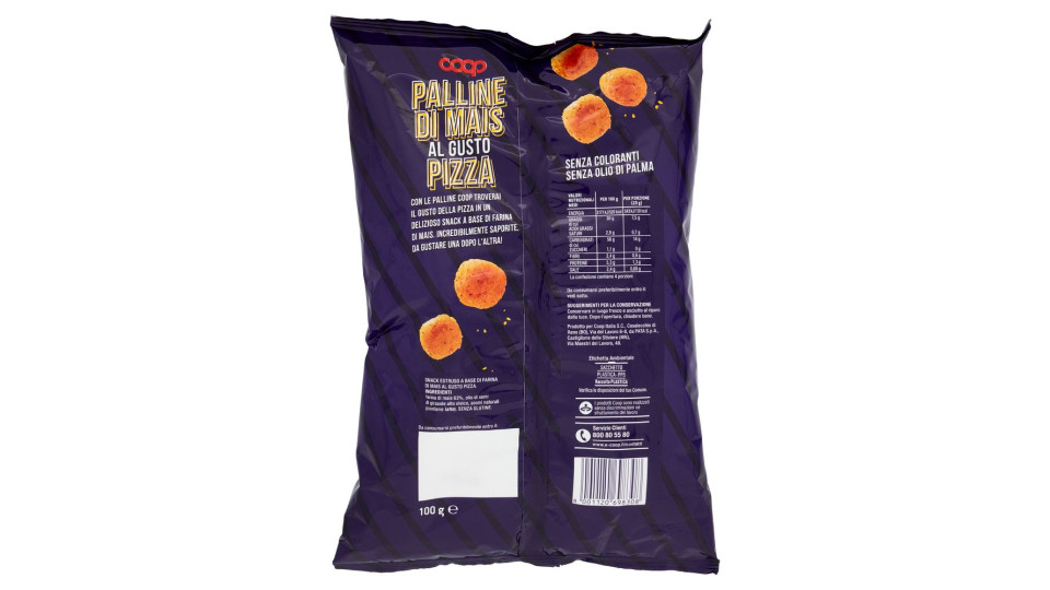 Palline Di Mais Al Gusto Pizza 100 G