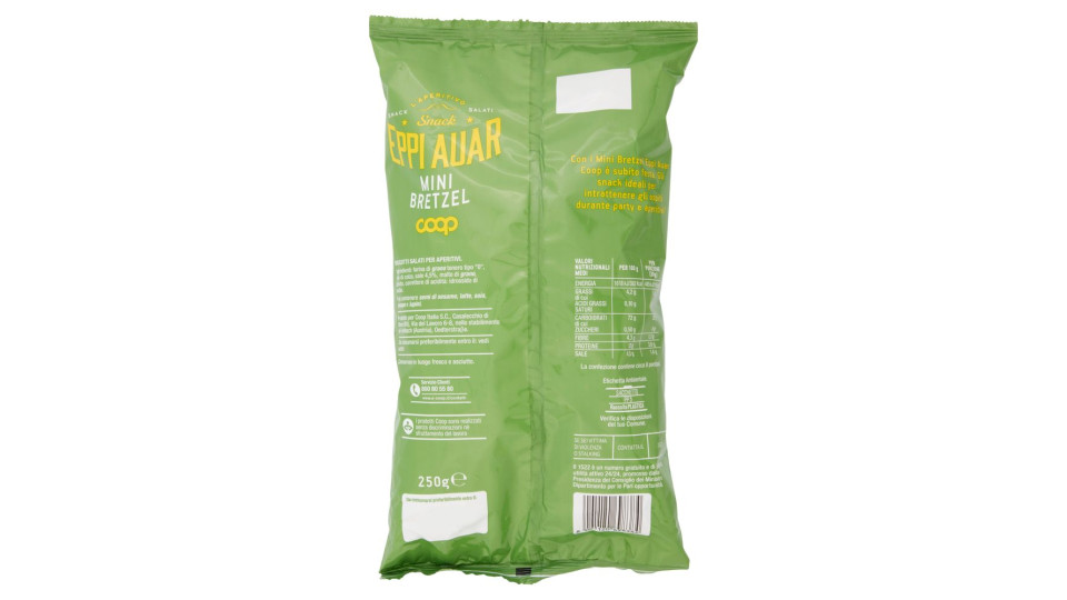 Snack Eppi Auar Mini Bretzel Per I Tuoi Aperitivi 250 G