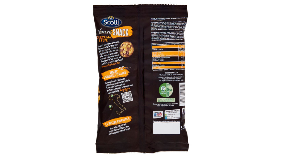 Riso Scotti Venere Snack Curcuma E Pepe 50 G