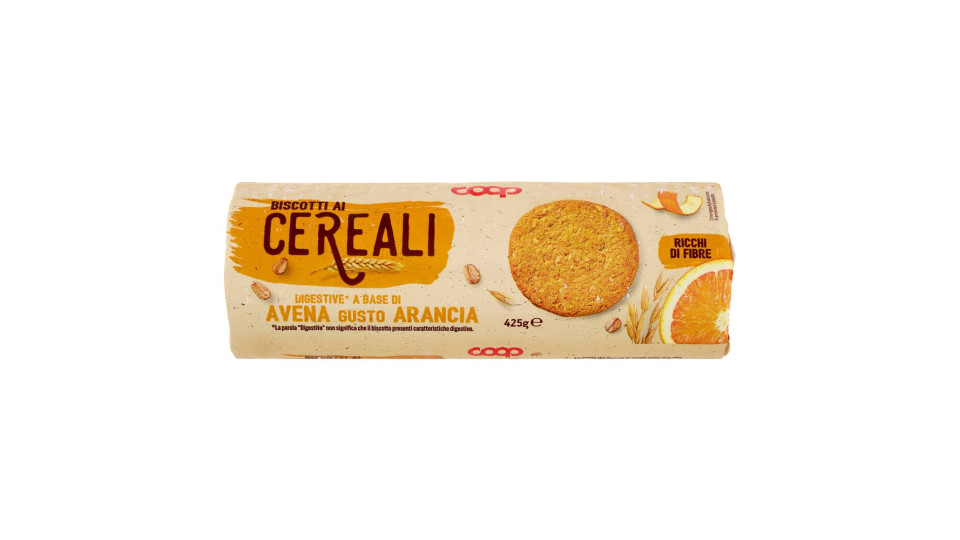 Biscotti Ai Cereali Digestive* A Base Di Avena Gusto Arancia 425 G