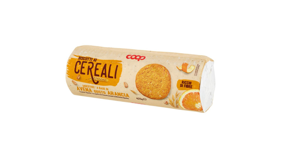 Biscotti Ai Cereali Digestive* A Base Di Avena Gusto Arancia 425 G