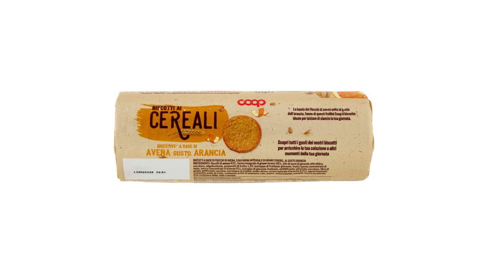 Biscotti Ai Cereali Digestive* A Base Di Avena Gusto Arancia 425 G