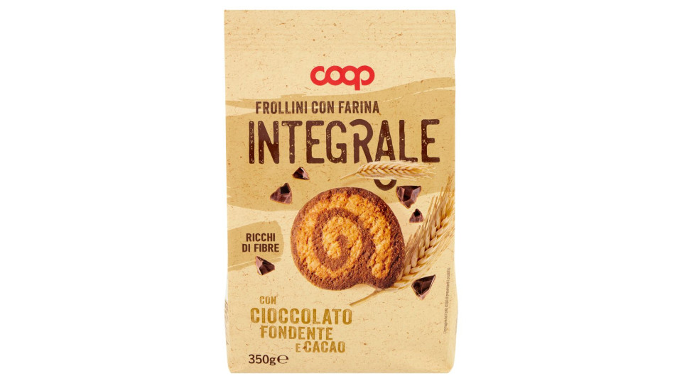 Frollini Con Farina Integrale Con Cioccolato Fondente E Cacao 350 G
