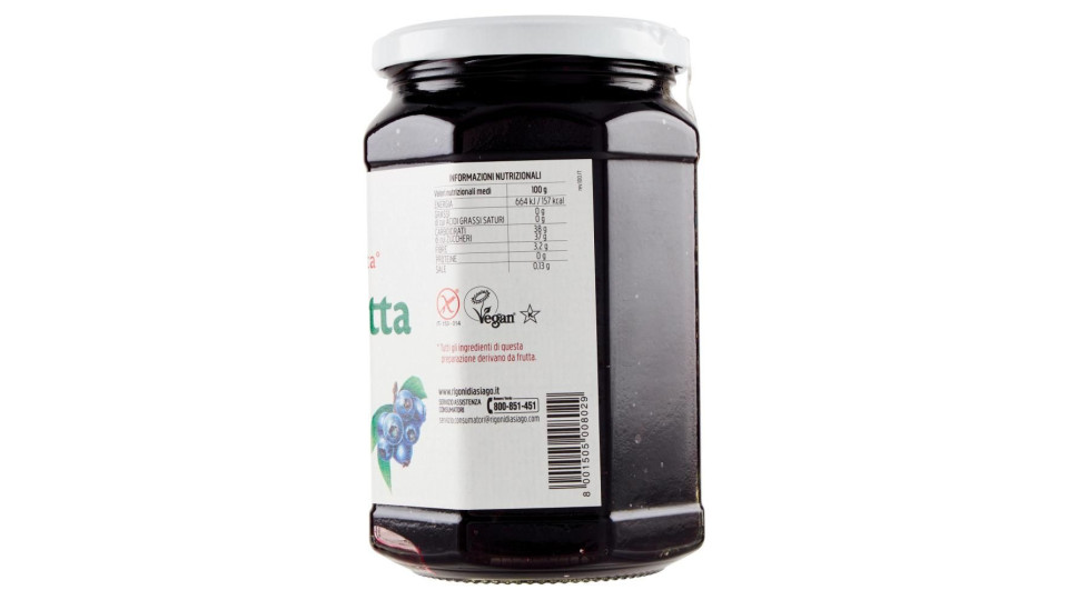 Rigoni Di Asiago Fiordifrutta Mirtilli Neri Di Bosco Bio 630 G