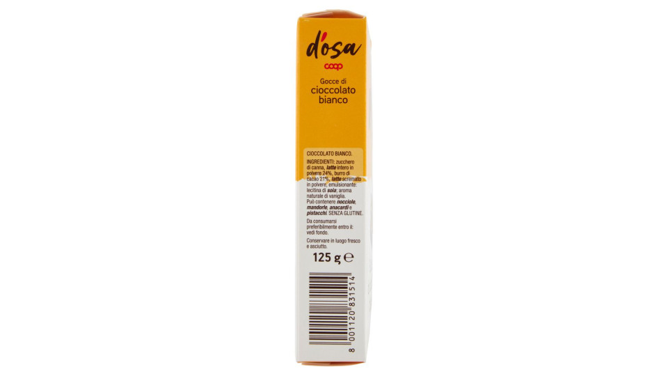 Gocce Di Cioccolato Bianco 125 G