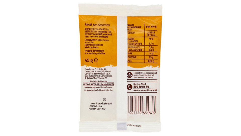 Mandorle In Granella 45 G