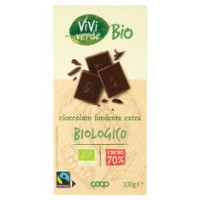 Cioccolato Fondente Extra Biologico Cacao 70% 100g