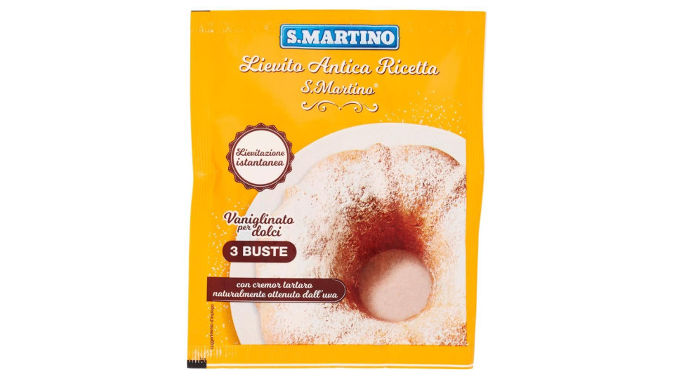 S.martino Lievito Antica Ricetta S.martino Vaniglinato Per Dolci 3 Buste 48 G